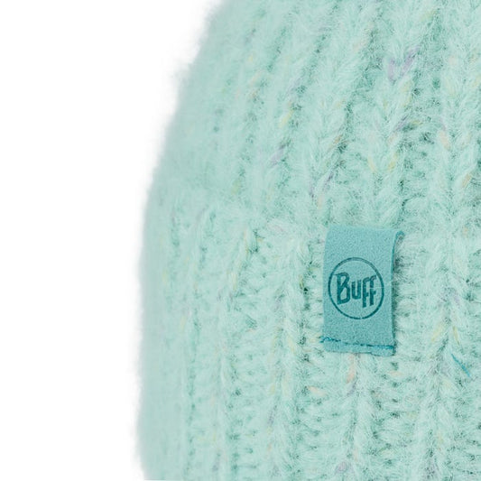 Eyla Mint - Knitted & Polar Beanie - BUFF
