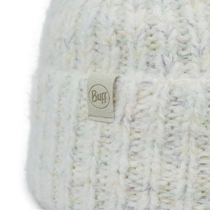 Eyla White - Knitted & Polar Beanie - BUFF