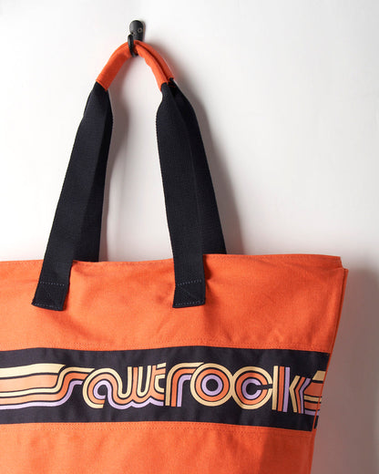 Cora Retro Beach Bag - Coral