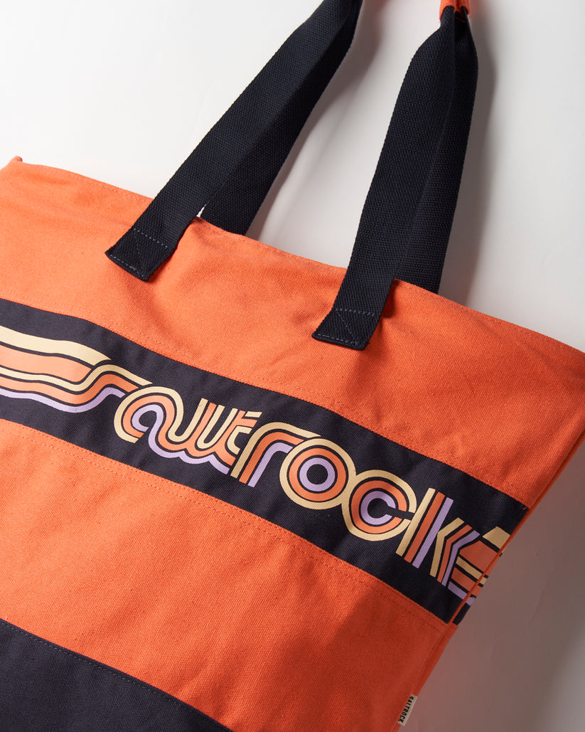 Cora Retro Beach Bag - Coral