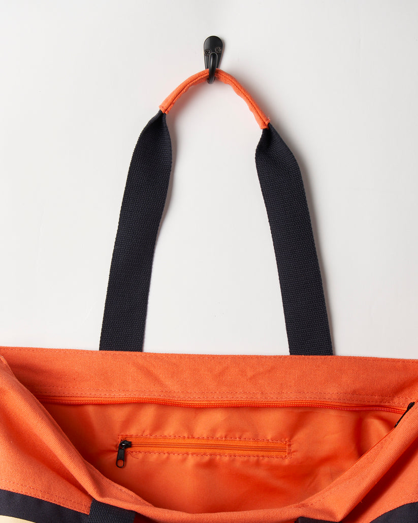 Cora Retro Beach Bag - Coral