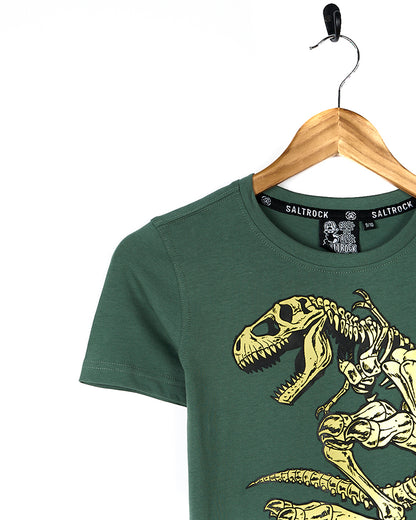 Dinosk8 - Kids Short Sleeve T-Shirt - Green