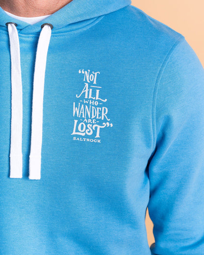Lost Ships - Mens Pop Hoodie - Light Blue
