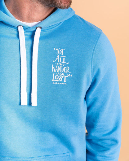 Lost Ships - Mens Pop Hoodie - Light Blue