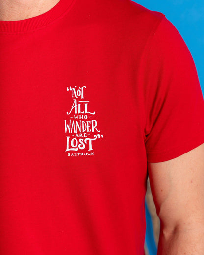 Lost Ships - Mens Short Sleeve T-Shirt - Red