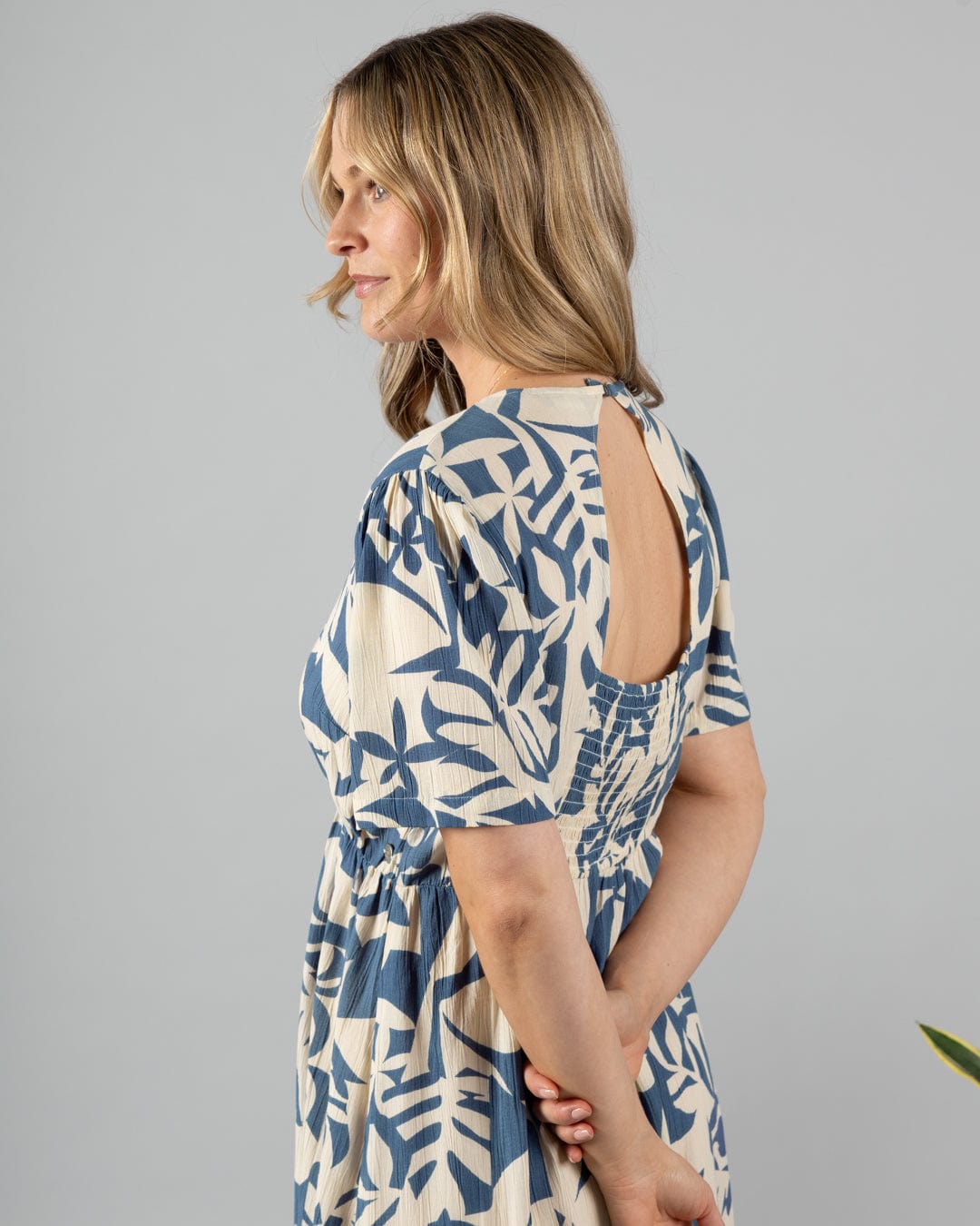 Bay Balance - Womens Midi Dress - Blue