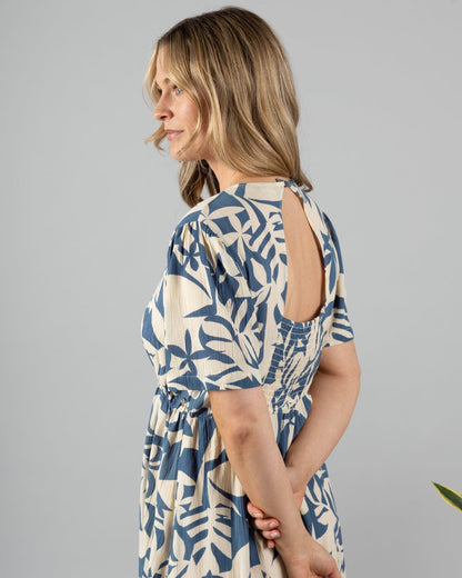 Bay Balance - Womens Midi Dress - Blue
