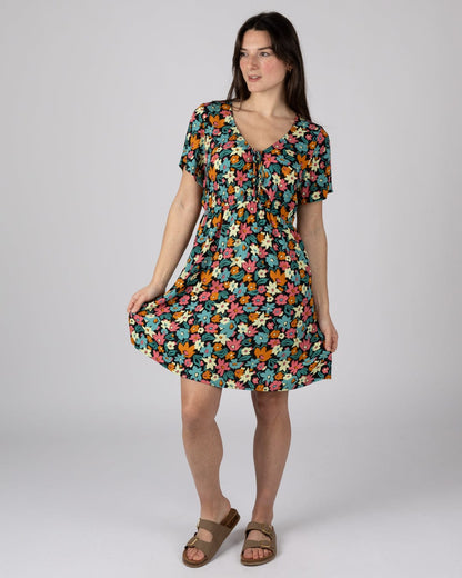 Holidaze Womens Mini Dress in Multi