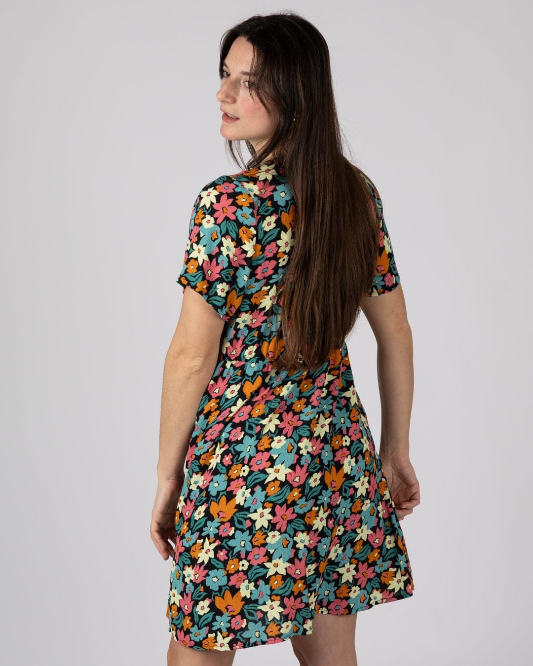 Holidaze Womens Mini Dress in Multi