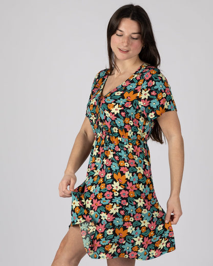 Holidaze Womens Mini Dress in Multi