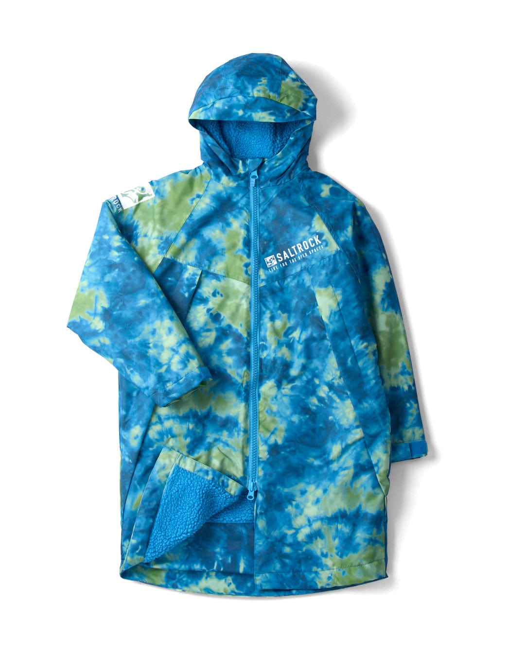 Recycled Kids Changing Robe - Green/Blue - FADER