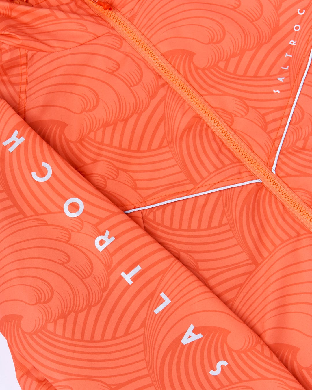 Recycled Four Seasons Changing Robe - Waves - Light Orange