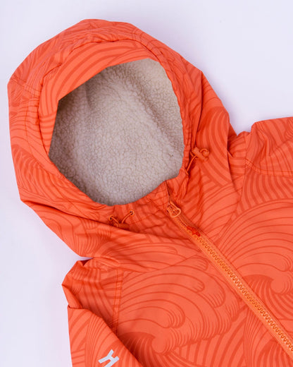 Recycled Four Seasons Changing Robe - Waves - Light Orange