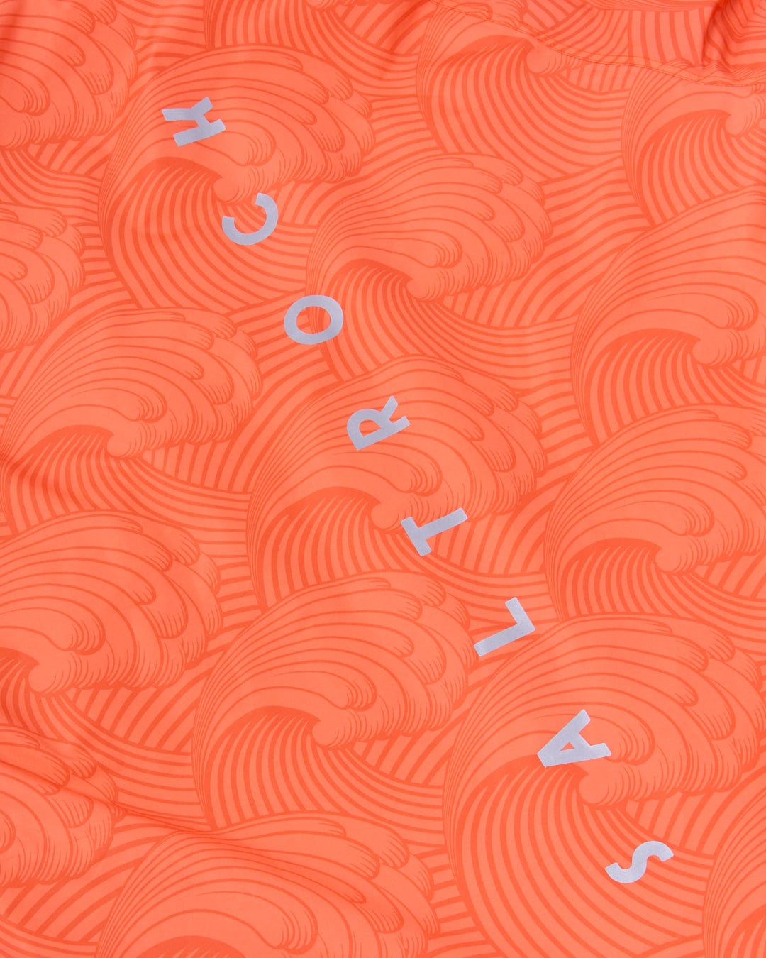 Recycled Four Seasons Changing Robe - Waves - Light Orange