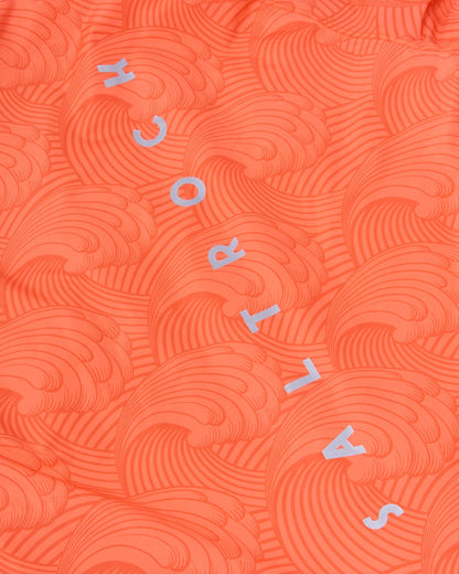 Recycled Four Seasons Changing Robe - Waves - Light Orange
