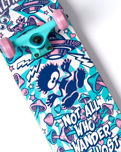 Funguy Trip Skateboard in Blue