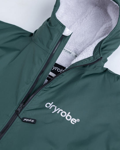 dryrobe Advance Long Sleeve - Dark Green/Grey