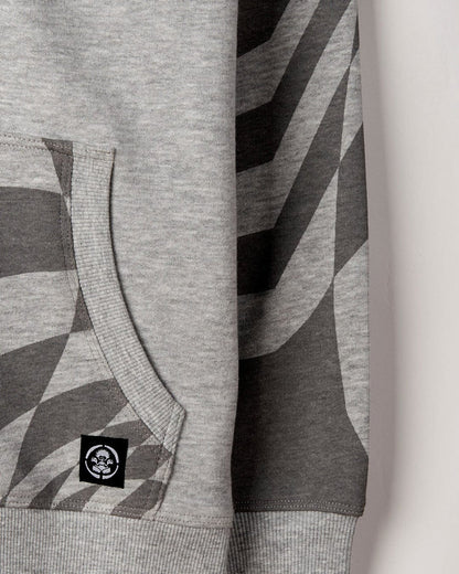 Grip It - Kids Oversized Zip Hoodie - Grey Marl