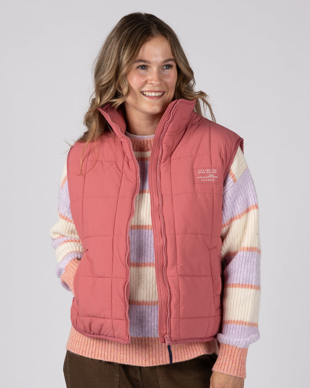 Montana Womens Gilet In Pink