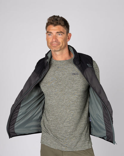 Racer Mens Water Resistant Gilet in Grey