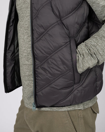 Racer Mens Water Resistant Gilet in Grey
