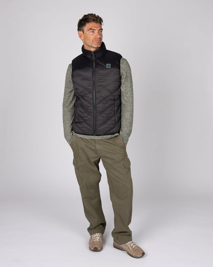 Racer Mens Water Resistant Gilet in Grey