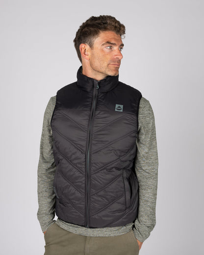 Racer Mens Water Resistant Gilet in Grey
