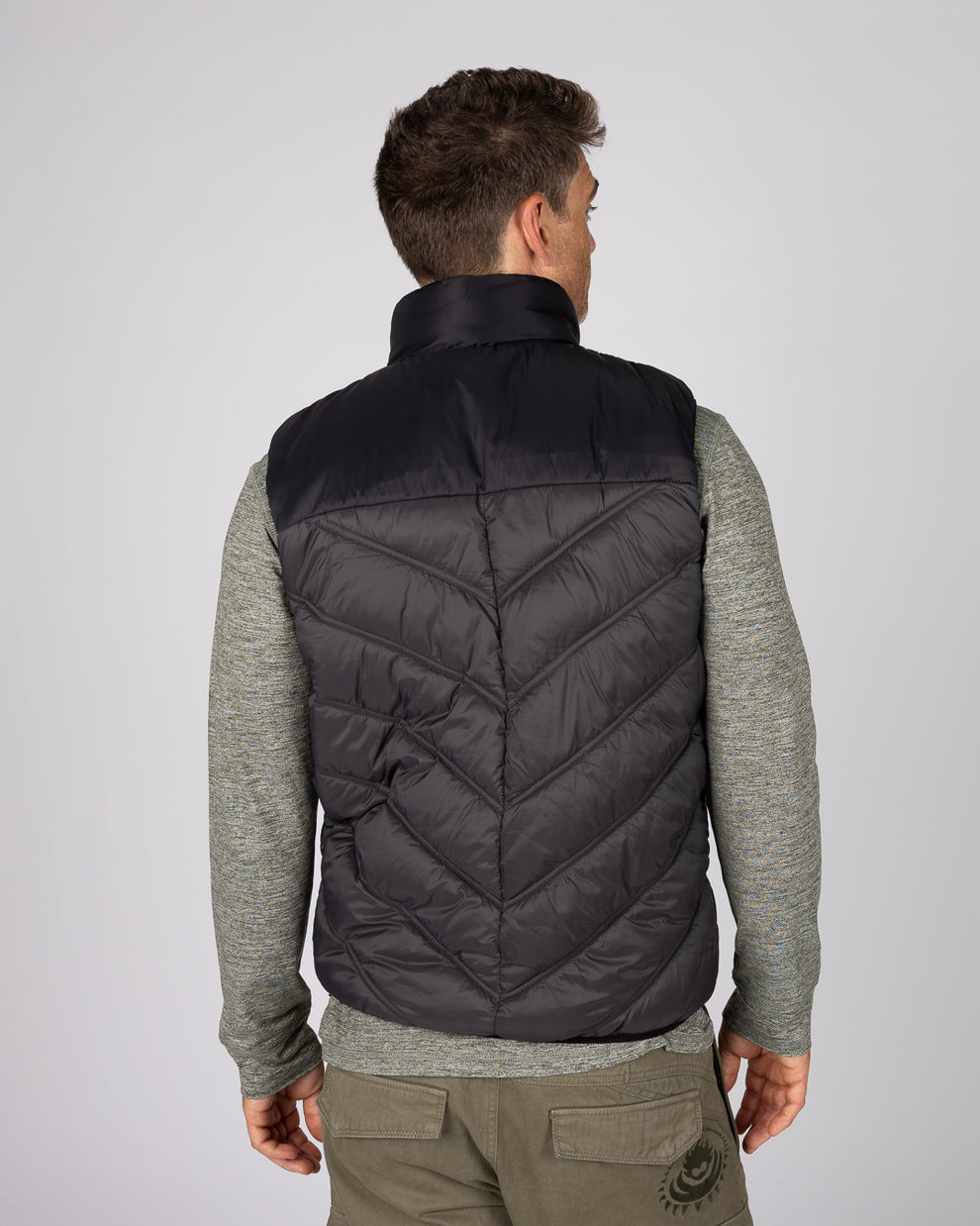 Racer Mens Water Resistant Gilet in Grey