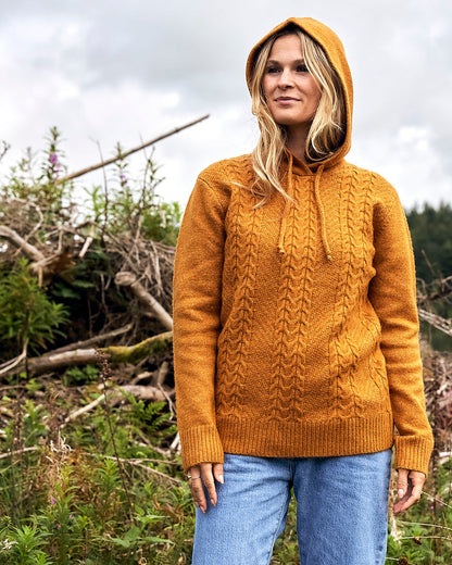 Hele Bay 2 - Womens Knitted Jumper - Yellow