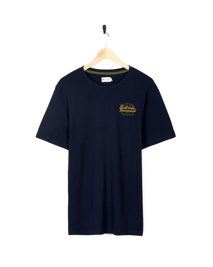 Home Run - Mens Short Sleeve T-Shirt - Dark Blue