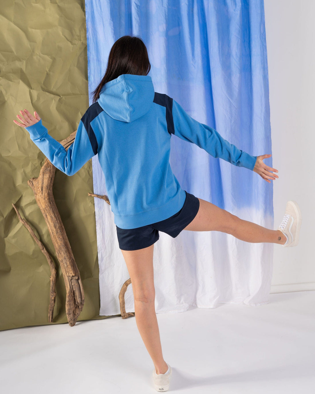 Hartnoll - Womens Pop Hoodie - Blue