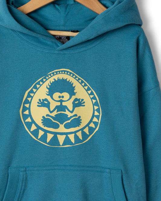 Back In The Day Kids Pop Hoodie in Bright Blue