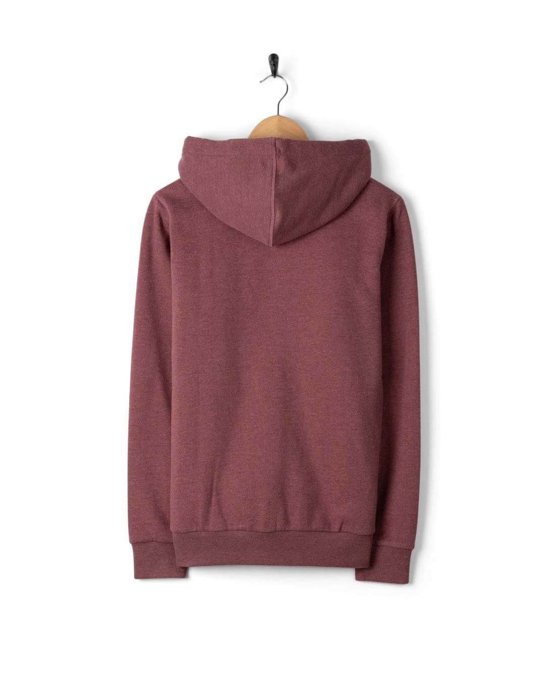 Saltrock Velator - Borg Lined Hoodie in Burgundy