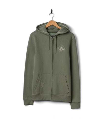 Origin Gecko - Mens Zip Hoodie - Green