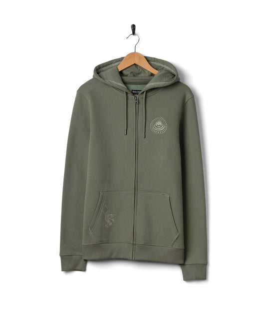 Origin Gecko - Mens Zip Hoodie - Green