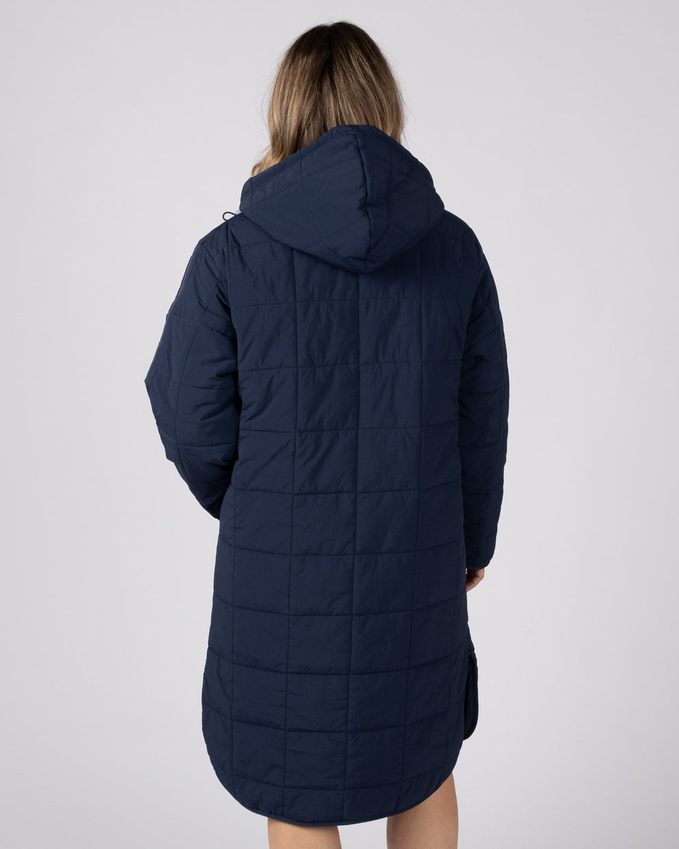 Montana Womens Long Water Resistant Coat in Blue
