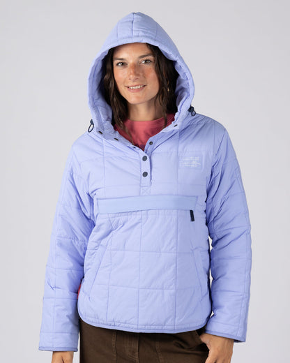 Montana Womens Pop Water Resistant Jacket In Light Blue