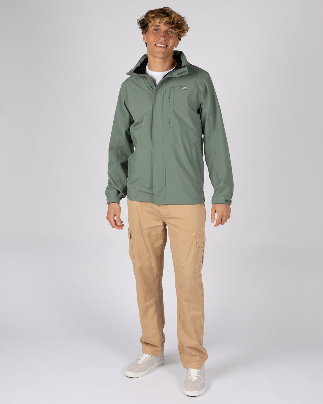 Whistler II -Mens Waterproof Hooded Jacket in Light Green