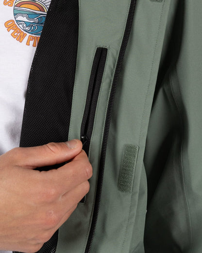 Whistler II -Mens Waterproof Hooded Jacket in Light Green