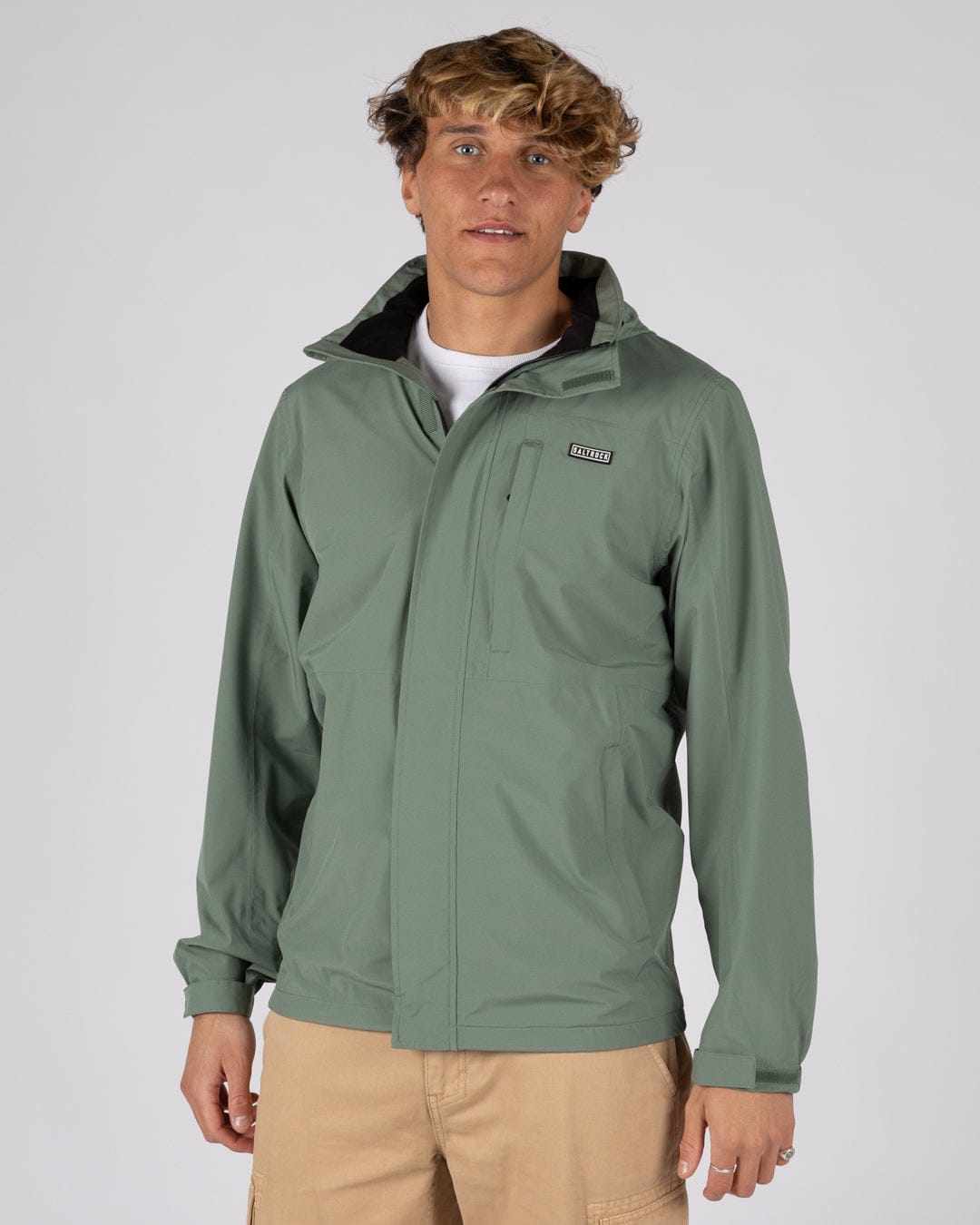 Whistler II -Mens Waterproof Hooded Jacket in Light Green