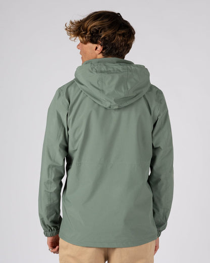 Whistler II -Mens Waterproof Hooded Jacket in Light Green