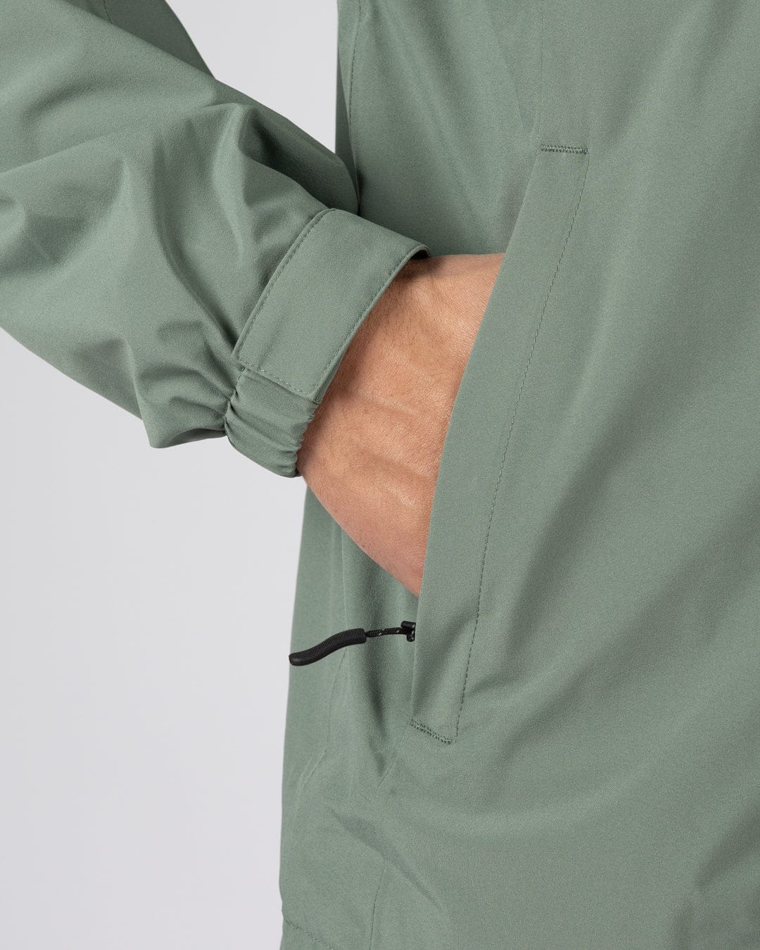 Whistler II -Mens Waterproof Hooded Jacket in Light Green