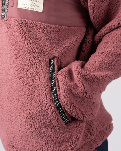 Lya Womens Fleece in Dark Pink
