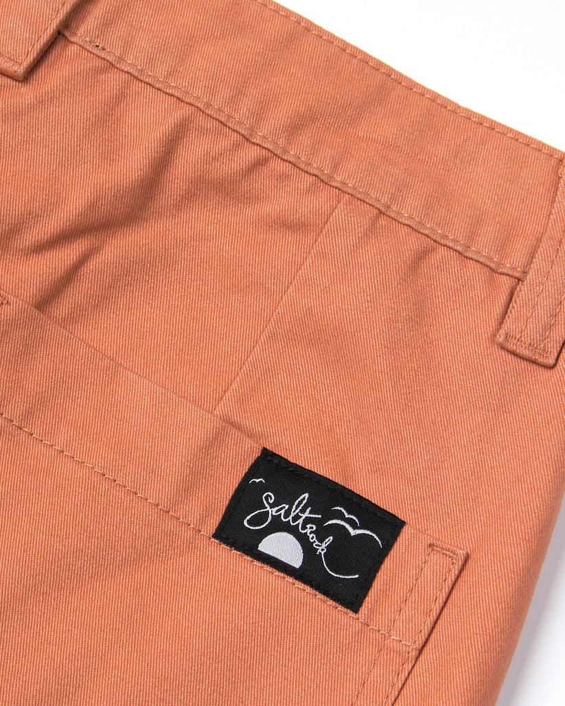 Liesl - Womens Chino Shorts - Brown/Orange