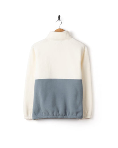 Denya Womens Zip Fleece in Cream