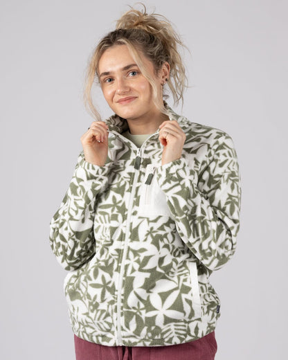 Balance Womens Zip Fleece in Light Green