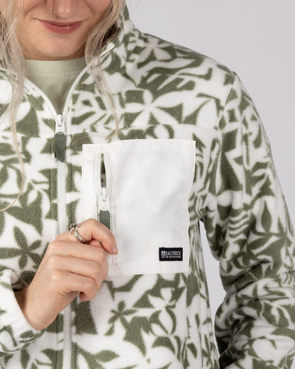 Balance Womens Zip Fleece in Light Green