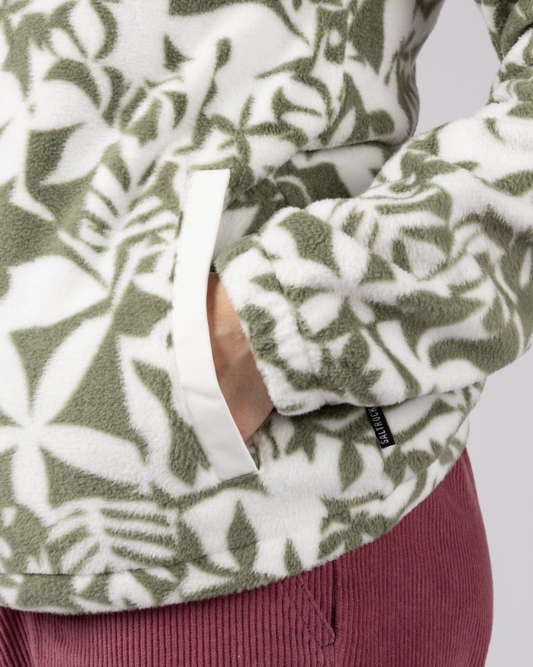 Balance Womens Zip Fleece in Light Green