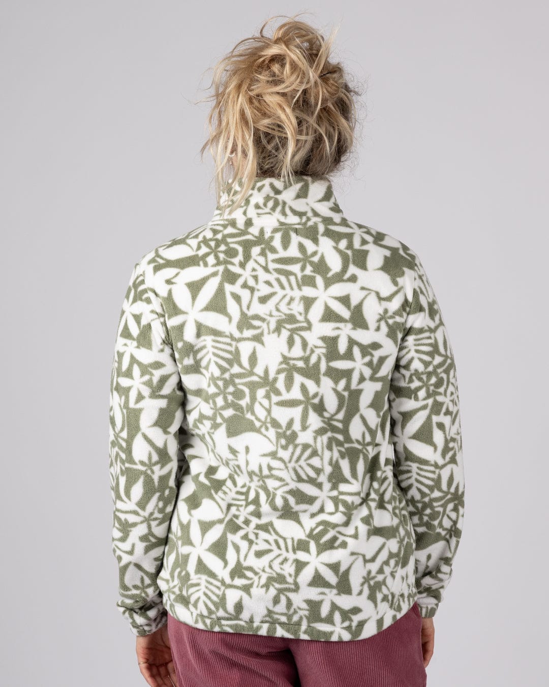 Balance Womens Zip Fleece in Light Green