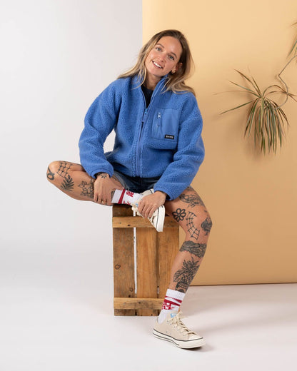 Carrie - Womens Recycled Fleece - Blue